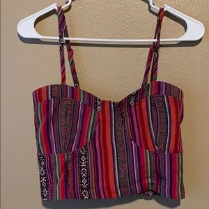 Aztec style crop top‼️